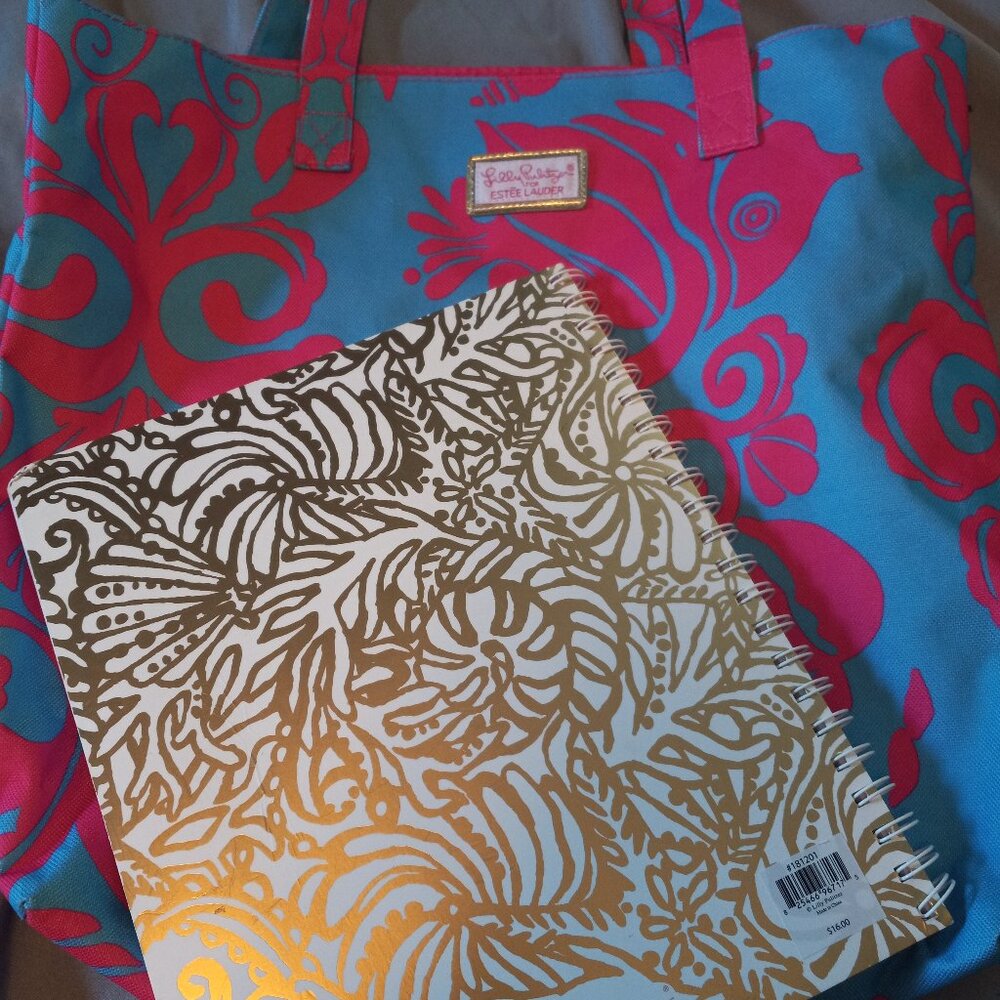 Lily Pulitzer Notebook and Tote NIB